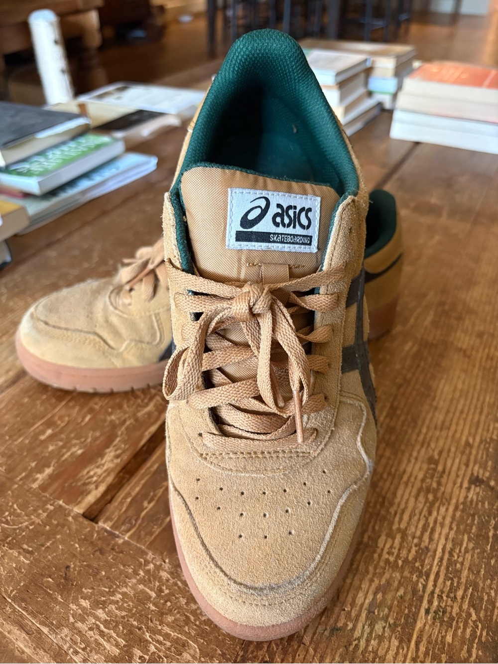 Asics | Tan Suede Skateboard Shoe